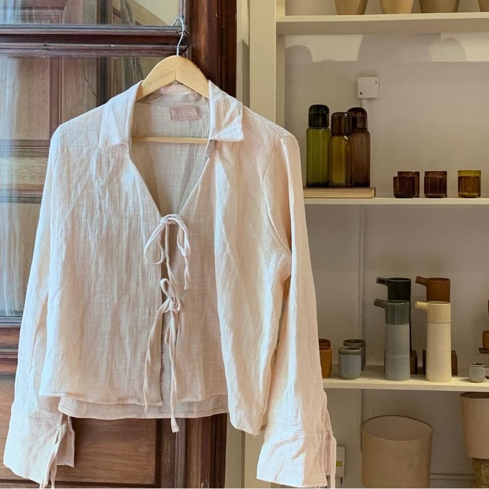 Cotton blend blouse